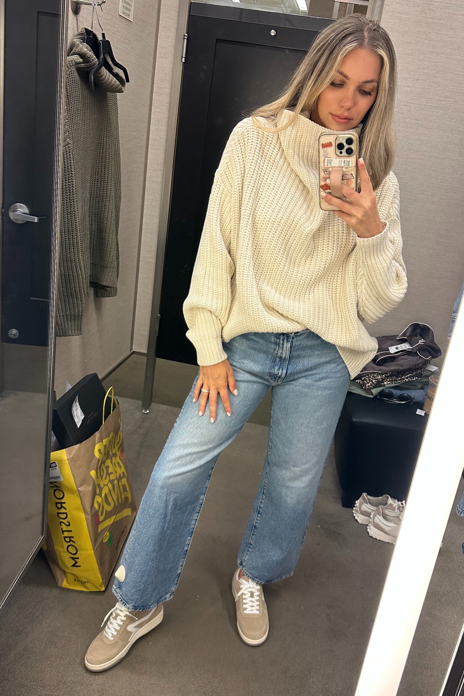 Nordstrom anniversary sale finds. Wearing XS in sweater. Size down in the jeans. 

#LTKxNSale #LTKFindsUnder100 #LTKSummerSales