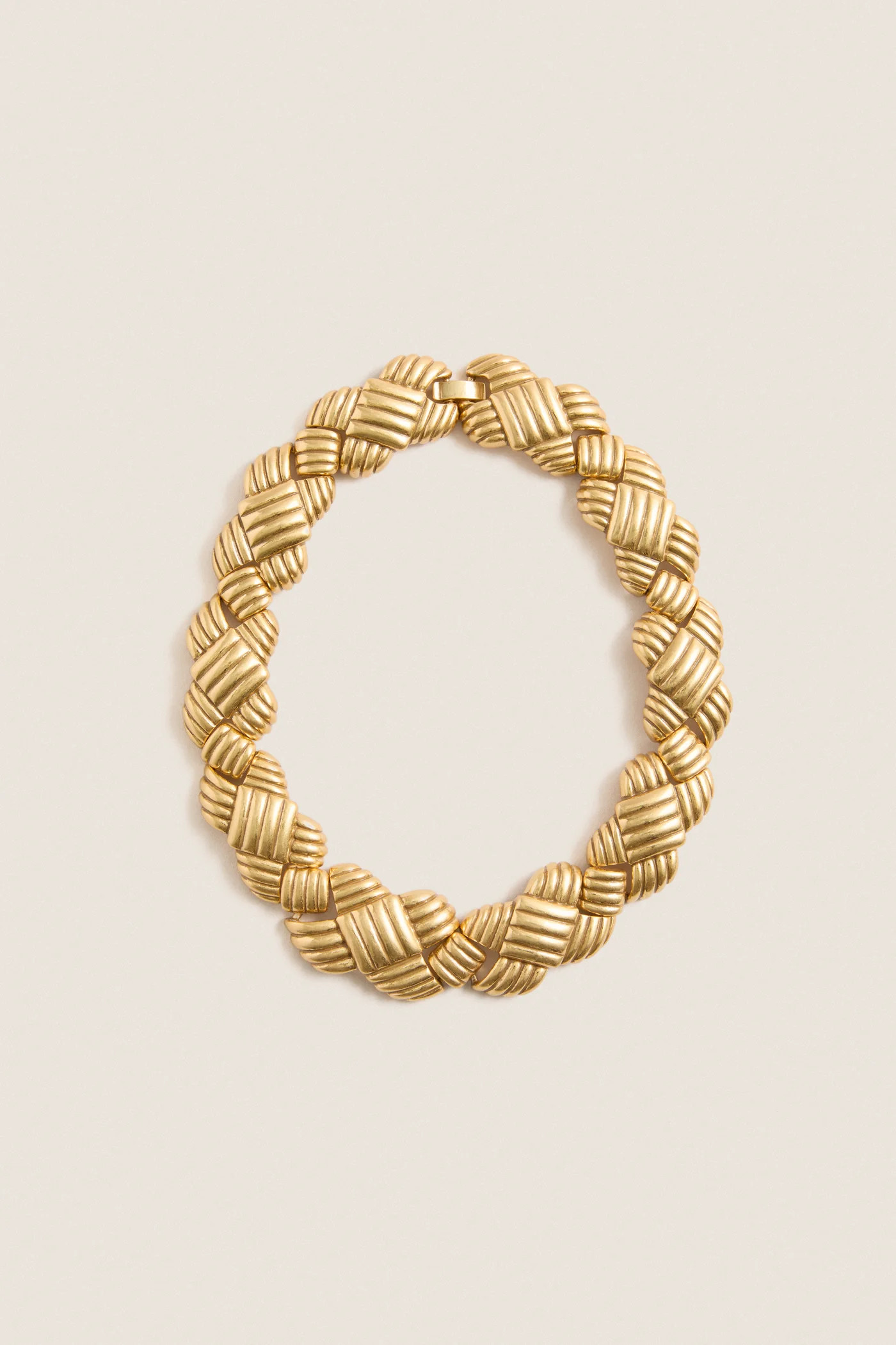 Gold Lattice Collar Necklace | Tuckernuck (US)