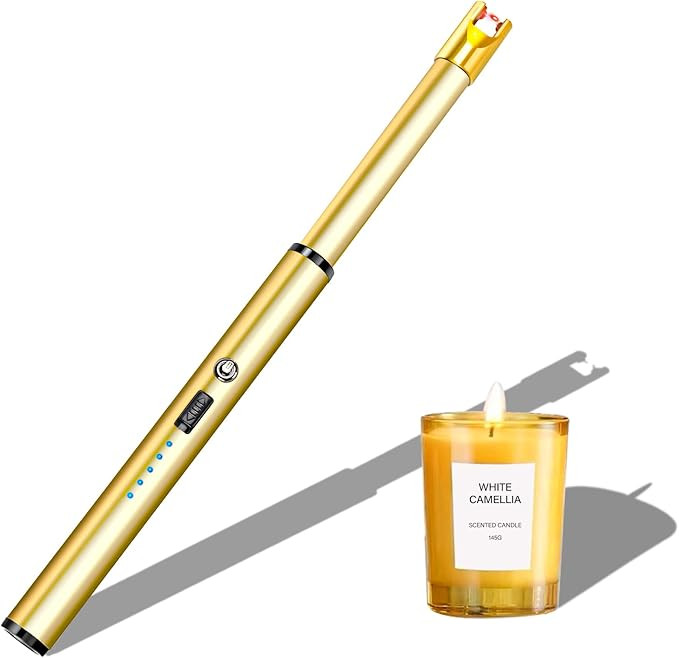 Navpeak Electric Candle Lighter Windproof USB Rechargeable Flameless Long Neck Lighter for Candle... | Amazon (US)