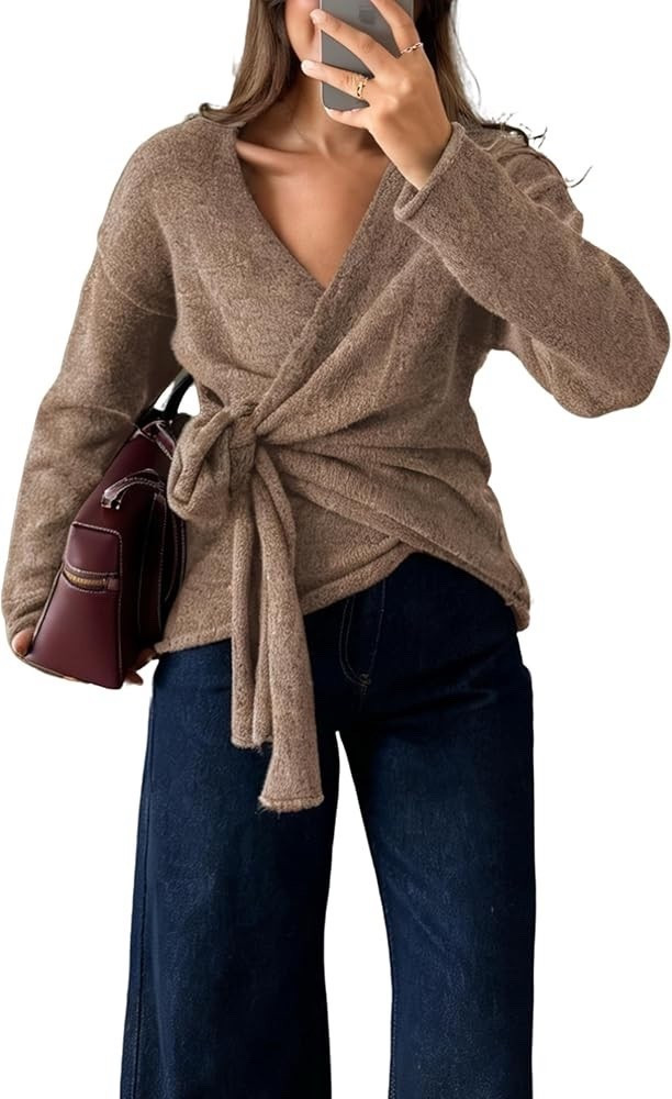 Cute wrap sweater
