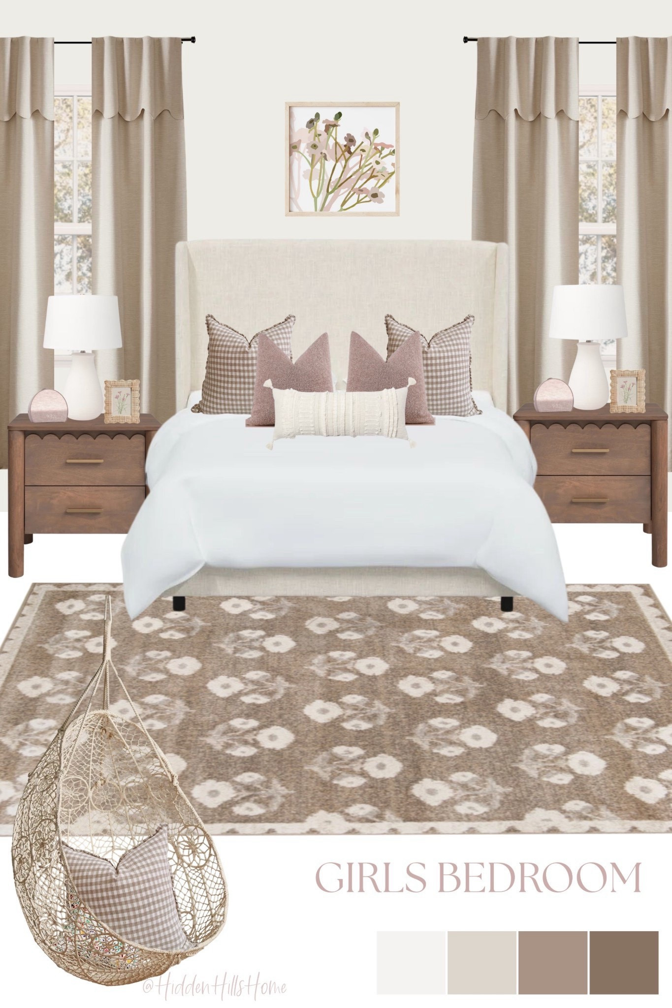 Girls room decor mood board, Tween or teen girls bedroom design, cute girls room decor ideas, Tilly bed, nightstands, home decor #bedroom




#LTKSaleAlert #LTKSeasonal #LTKHome