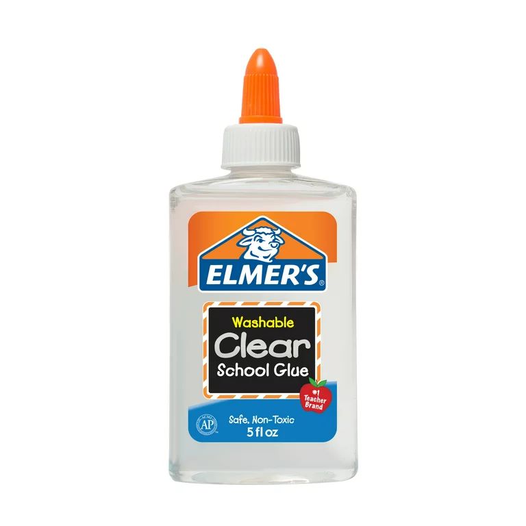 Elmer's Liquid School Glue, Clear Glue, Washable, Great for Making Slime, 5 Ounces | Walmart (US)