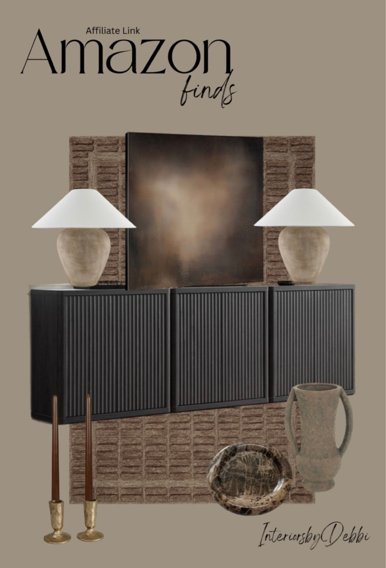 Amazon Finds
Area rug, black console, moody art, lamp, candle sticks and holders, vase, transitional home, modern decor, amazon find, amazon home, target home decor, mcgee and co, studio mcgee, amazon must have, pottery barn, Walmart finds, affordable decor, home styling, budget friendly, accessories, neutral decor, home finds, new arrival, coming soon, sale alert, high end look for less, Amazon favorites, Target finds, cozy, modern, earthy, transitional, luxe, romantic, home decor, budget friendly decor, Amazon decor #amazonhome #founditonamazon



#LTKHome #LTKSeasonal