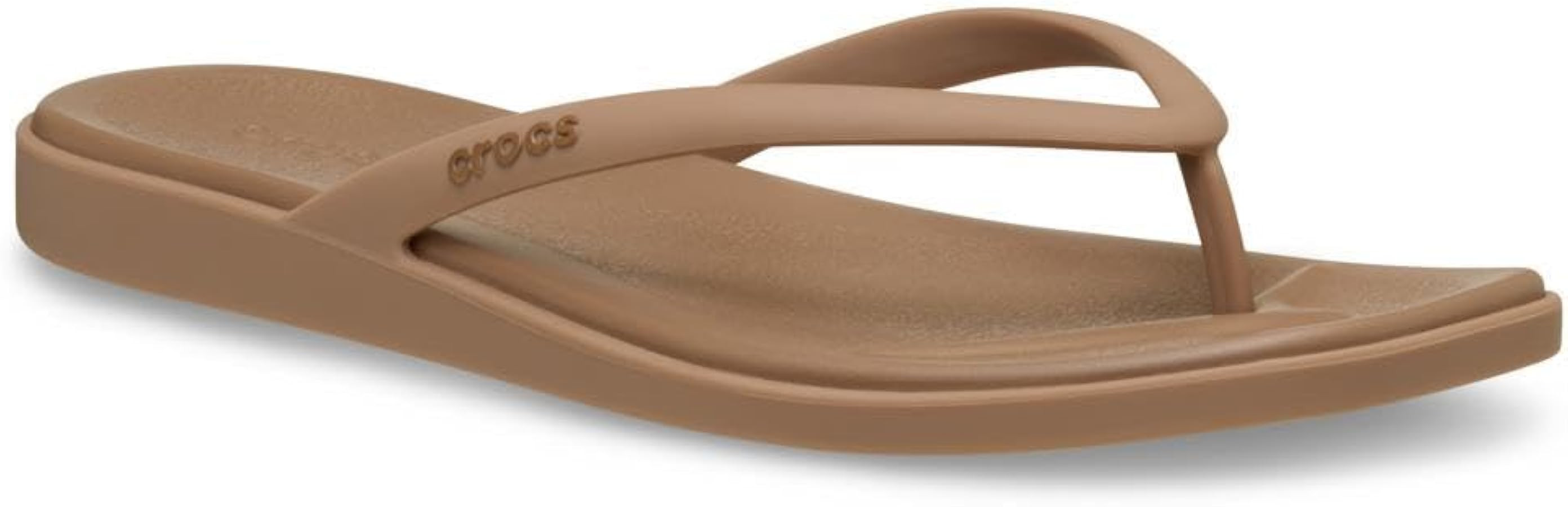 Crocs Women's Miami Flip Flops | Square Toe Flat | 360 Degree Comfort | Croslite Foam Footbed | Amazon (US)
