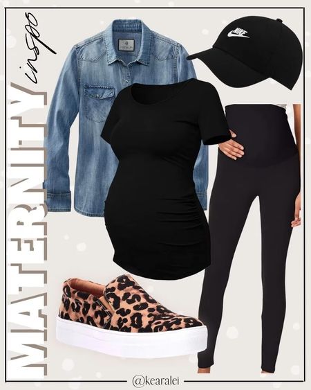 Maternity outfits idea spring pregnancy outfit Amazon fashion black maternity top with black maternity leggings over the bump and denim chambray shirt jacket with black Nike baseball hat and slip on leopard sneakers casual outfits || baby bump style fashion cute outfits inspo spring summer mama outfits Amazon fashion #maternity #style #fashion #outfit #outfits #babybump #pregnancy #leggings #ltksale #babymoon #affordable #amazon #casual #fall
.

baby shower dress, Maternity Dresses, Maternity, over the bump, motherhood maternity, pinkblush, mama shirt sweatshirt pullover, hospital bag, nursery, maternity photos, baby moon, pregnancy, pregnant, maternity leggings, maternity tops, diaper bag, mama necklace, baby boy, baby girl outfits, newborn, mom, 


Amazon fashion, teacher outfits, business casual, casual outfits, neutrals, street style, Midi skirt, Maxi Dress, Swimsuit, Bikini, Travel, skinny Jeans, Puffer Jackets, Concert Outfits, Cocktail Dresses, Sweater dress, Sweaters, cardigans Fleece Pullovers, hoodies, button-downs, Oversized Sweatshirts, Jeans, High Waisted Leggings, dresses, joggers, fall Fashion, winter fashion, leather jacket, Sherpa jackets, Deals, shacket, Plaid Shirt Jackets, lounge set, Date Night Outfits, Mom jeans, shorts, sunglasses, Airport outfits, plus size fashion, Stanley cup tumbler, Target, Abercrombie and fitch, Amazon, Shein, Nordstrom, H&M, forever 21, forever21, Walmart, asos, Nordstrom rack, Nike, adidas, Vans, Quay, Tarte, Sephora, lululemon, free people, j crew jcrew factory, old navy


#LTKStyleTip #LTKBaby #LTKBump