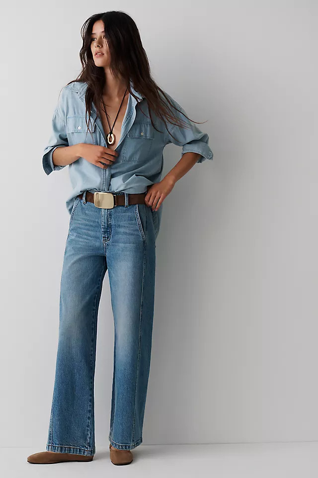 Lex Mid Rise Tapered Jeans | Anthropologie (US)