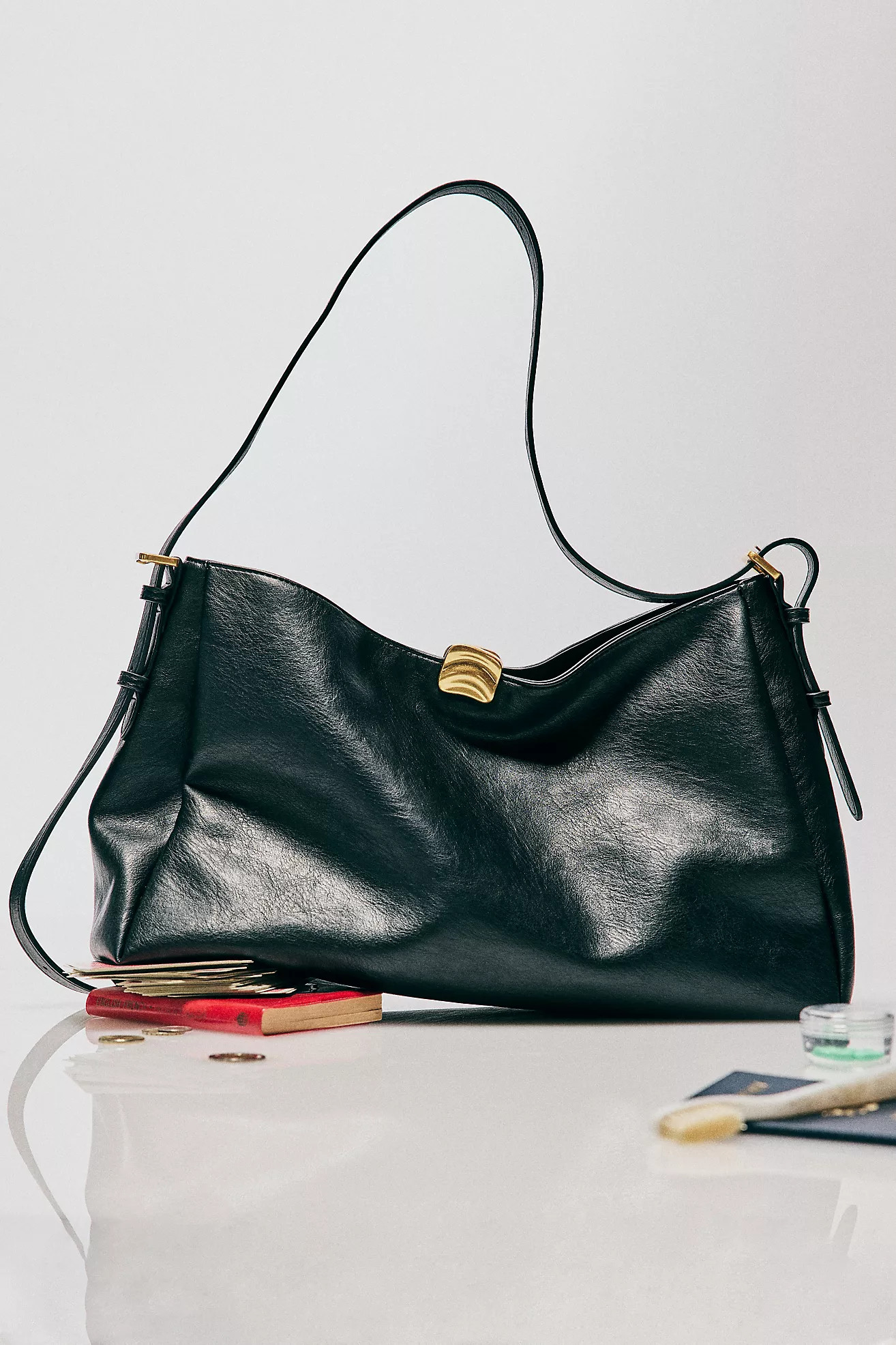 Foldover Slouchy Buckle Shoulder Bag | Anthropologie (US)