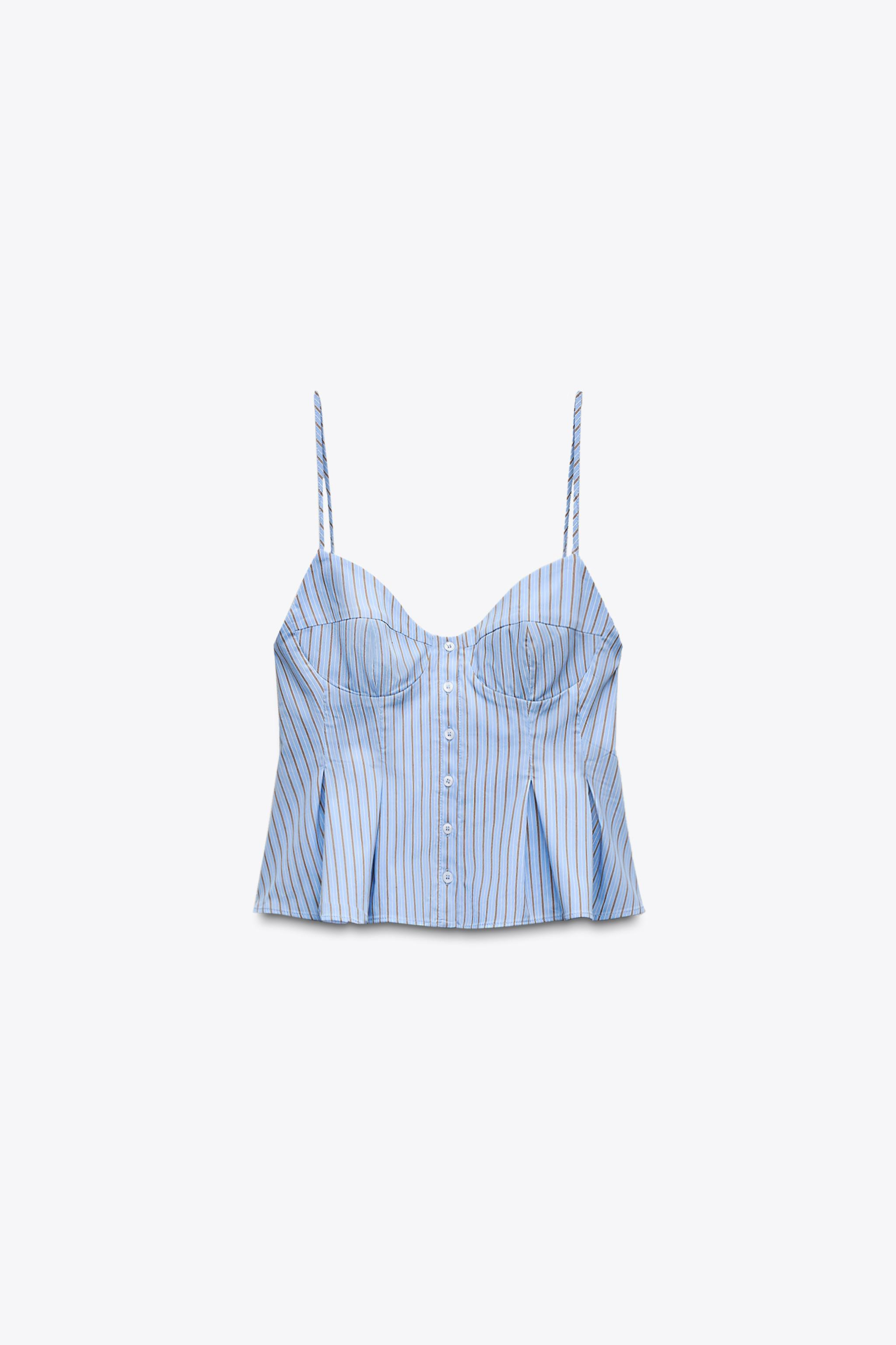 PLEATED POPLIN TOP | Zara US