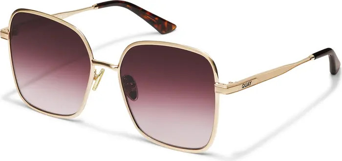 5th Ave 58mm Gradient Square Sunglasses | Nordstrom