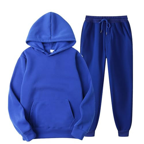 B# Blue Track Suits for Women - 2 Piece Sweatsuit Set with Pants & Hoodies - Fall Jogging & Workout Sets - Travel Outfits (Large) | Amazon (US)