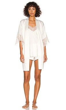 Flora Nikrooz Charmeuse Robe in Ivory from Revolve.com | Revolve Clothing (Global)