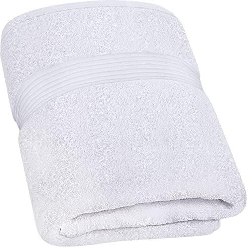 Utopia Towels - Luxurious Jumbo Bath Sheet (35 x 70 Inches, White) - 600 GSM 100% Ring Spun Cotton H | Amazon (US)