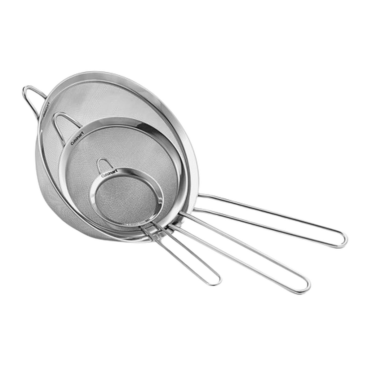 Cuisinart 3 Piece Stainless Steel Mesh Strainer Set for for Sifting, Straining and Draining Veget... | Wayfair North America