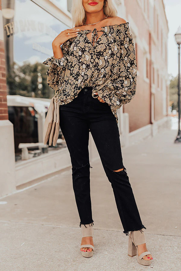 The Meena High Waist Distressed Jean | Impressions Online Boutique