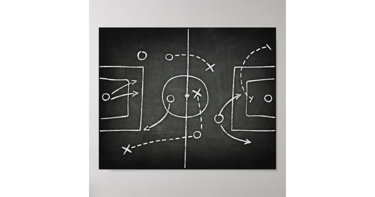 Soccer PLAYBOOK Sign Chalk Print | Zazzle | Zazzle
