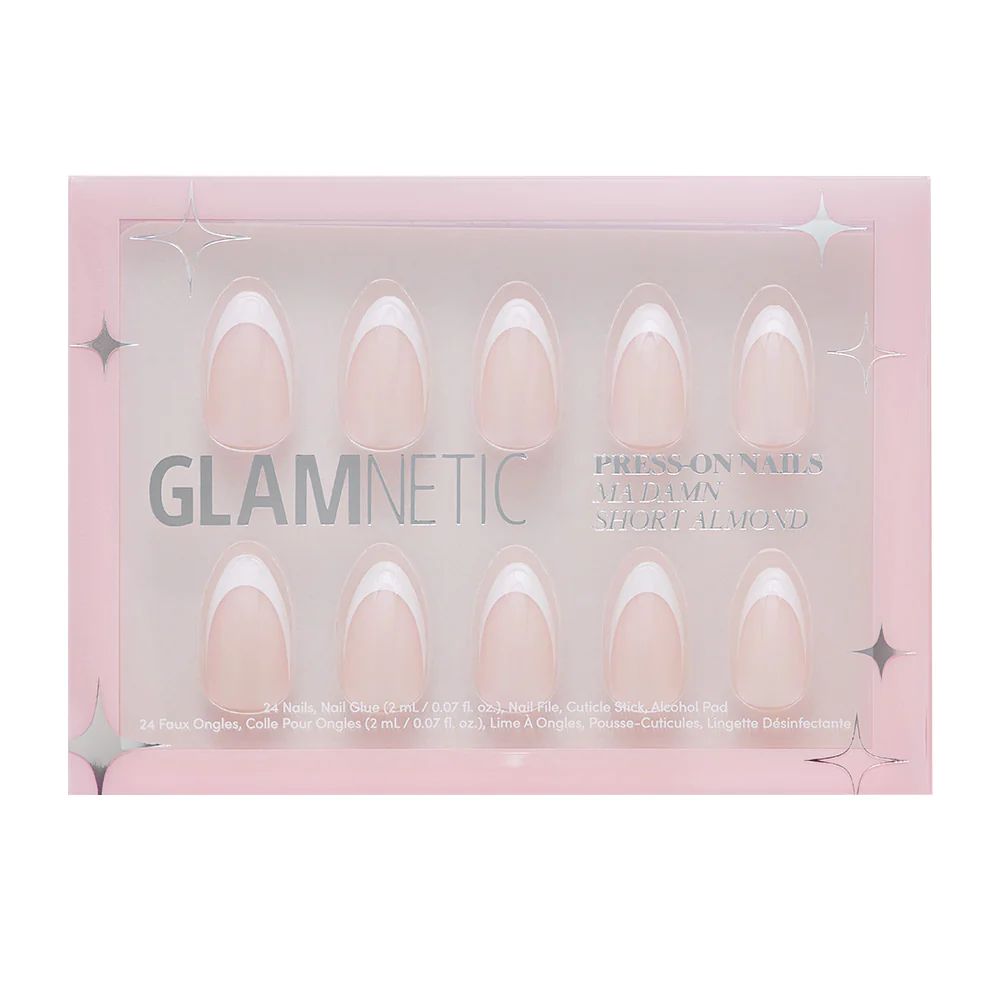 French Manicure Almond Nails I Glamnetic | Glamnetic
