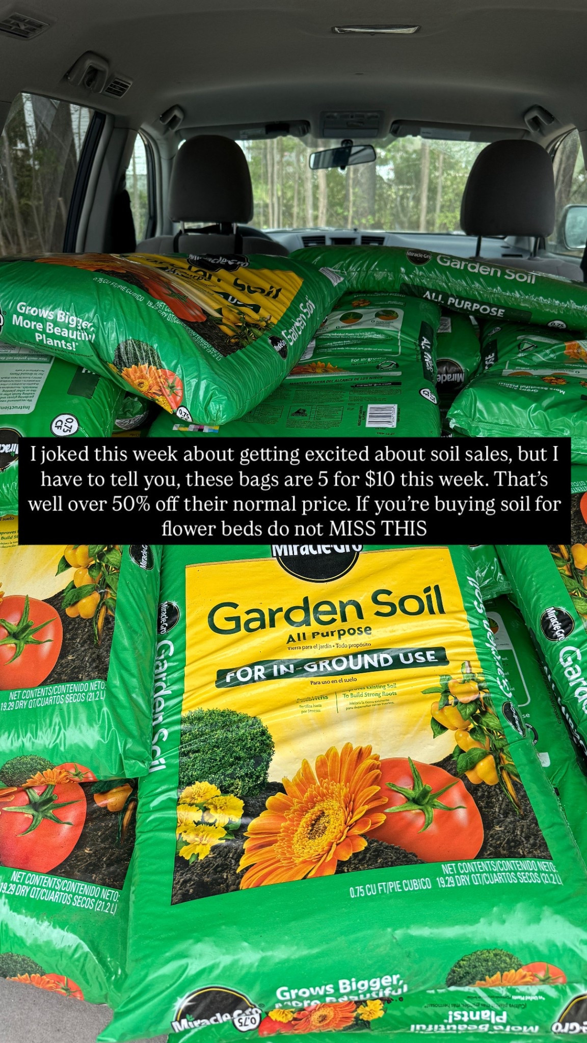 Insane garden soil sale right now 56% off $2 per bag. 