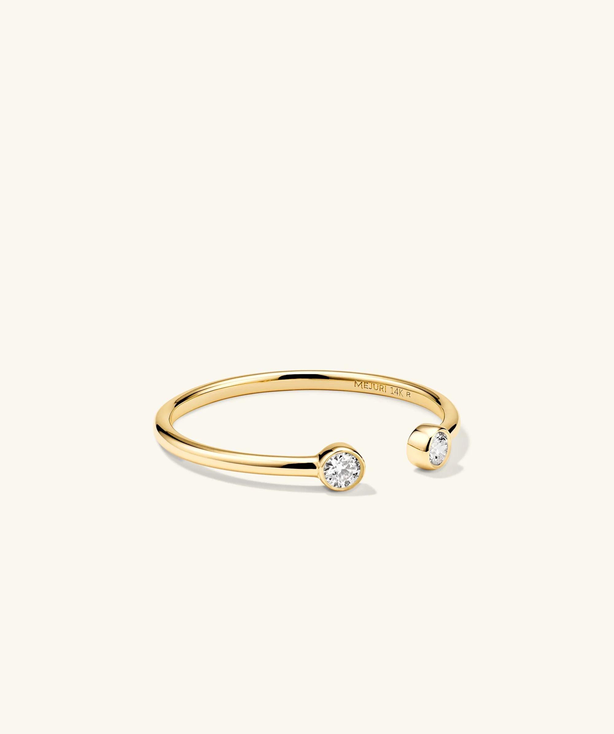 14k Gold Lab Grown Diamonds Open Ring - Sustainable & Modern | Mejuri Jewelry | Mejuri Fine Crew