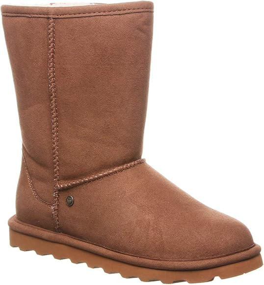 Elle Short Vegan Women's Boot 7 B(M) US Hickory | Amazon (US)