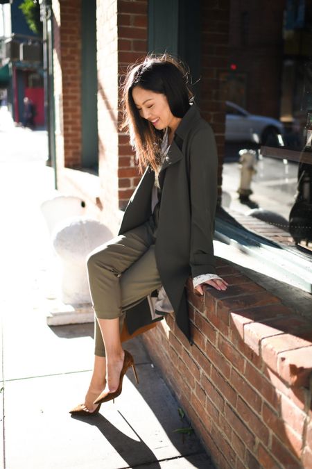Mixed olive tones! Coat is available in new colors. Linked here!

#springoutfit
#workwear
#officeoutfit
#workoutfit
#springworkwear

#LTKstyletip #LTKSeasonal #LTKworkwear