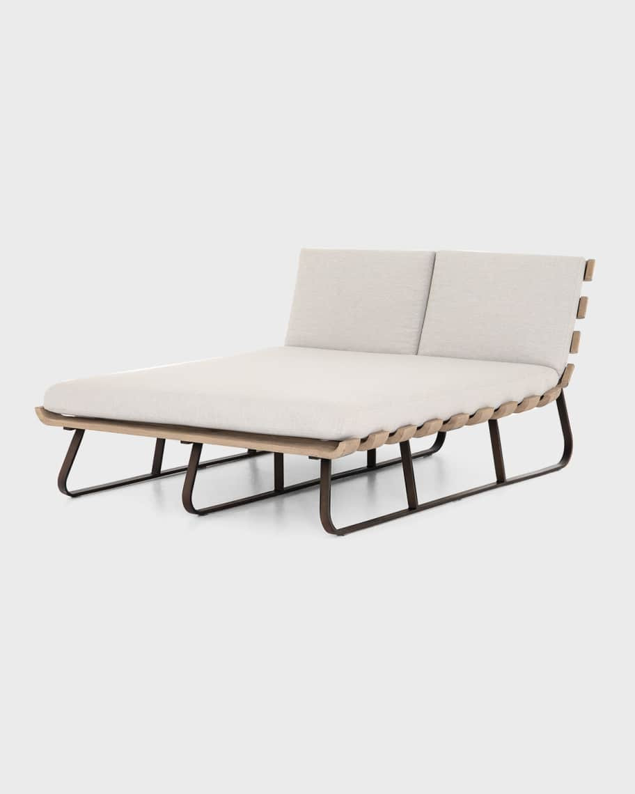 Dimitri Outdoor Double Chaise | Horchow