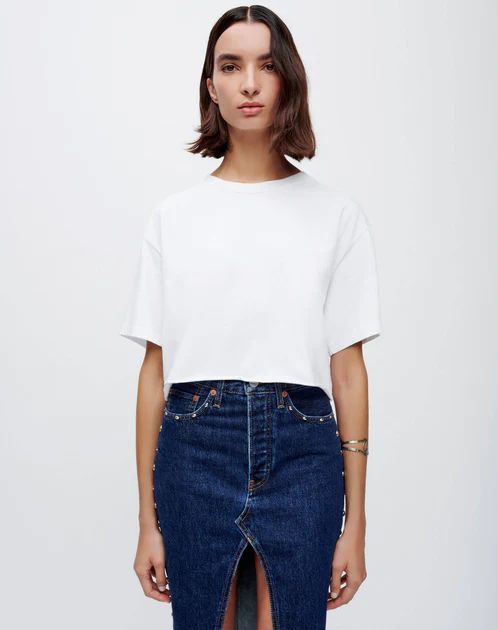 90s Cropped Easy Tee | RE/DONE