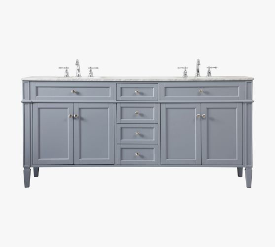 Ilsa 72" Double Sink Vanity | Pottery Barn (US)