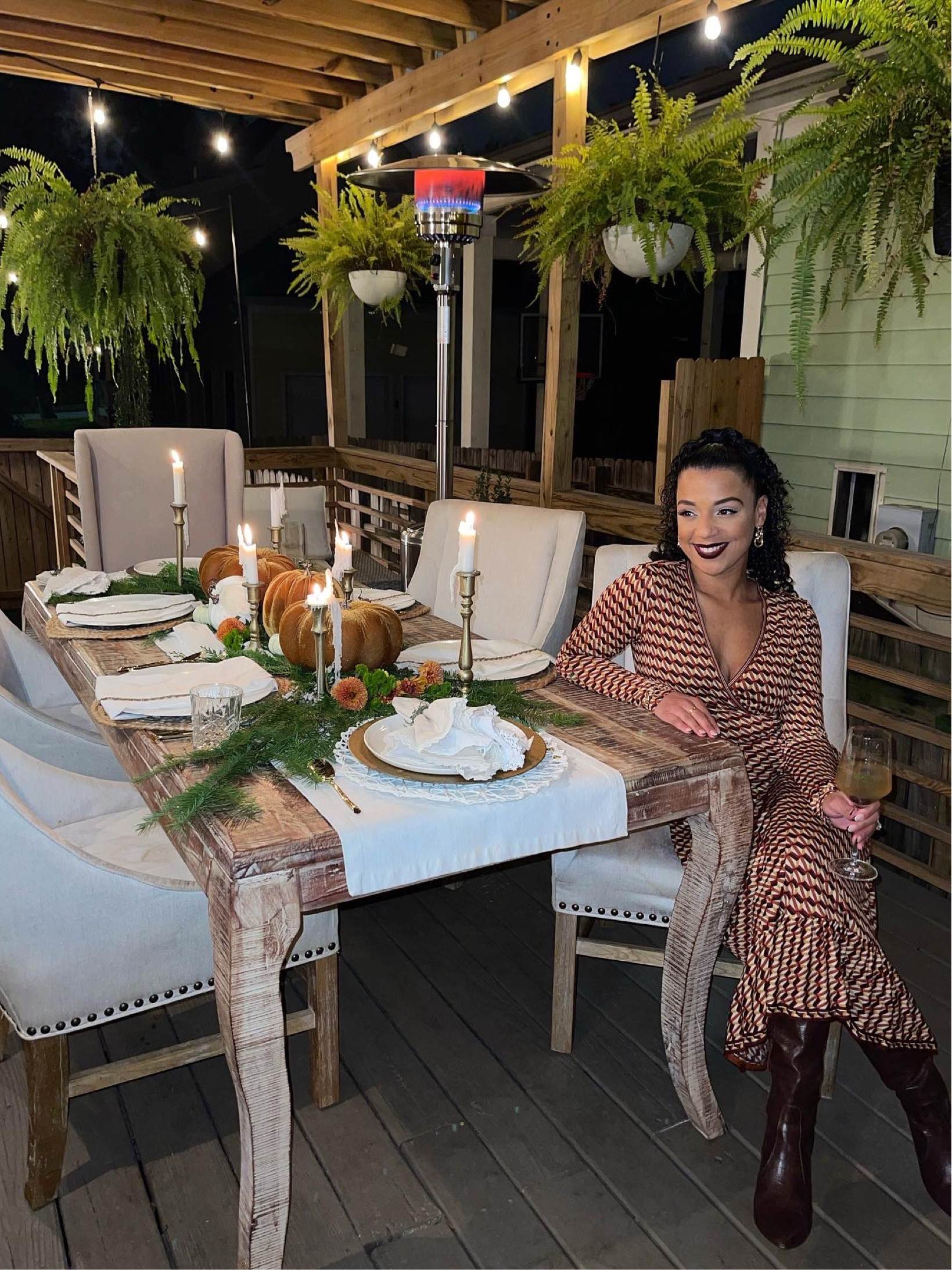 Thanksgiving 2022 dinner party look 🦃🤎 #nordstromrack 