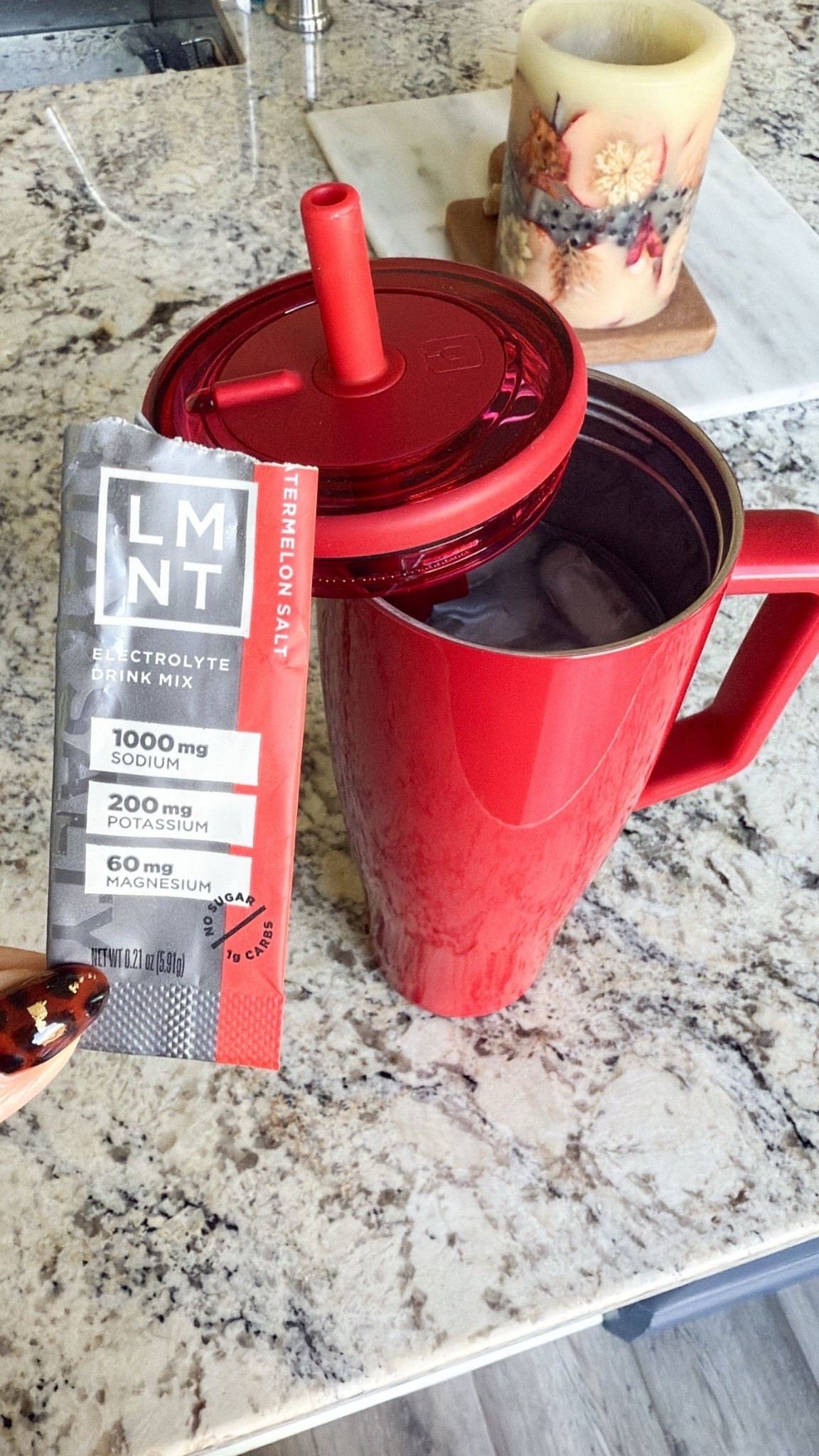 Hangover prescription 😜
My very favorite electrolyte mix - watermelon salt is 🔥 AND they’re sugar free!!

Favorite tumbler, lmnt, BruMate, recovery drink, valentines tumbler, tumbler, red tumbler, Courtney Hamilton 

#LTKfitnessgoals #LTKFindsUnder50 #LTKFindsUnder100