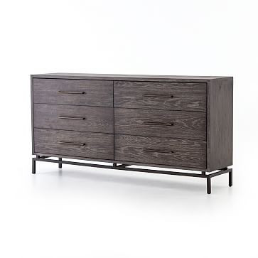 Washed Oak & Iron 6-Drawer Dresser | West Elm (US)