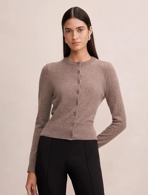 Haisley Merino Blend Knit Cardigan Mocha Brown | Ever New (CA)