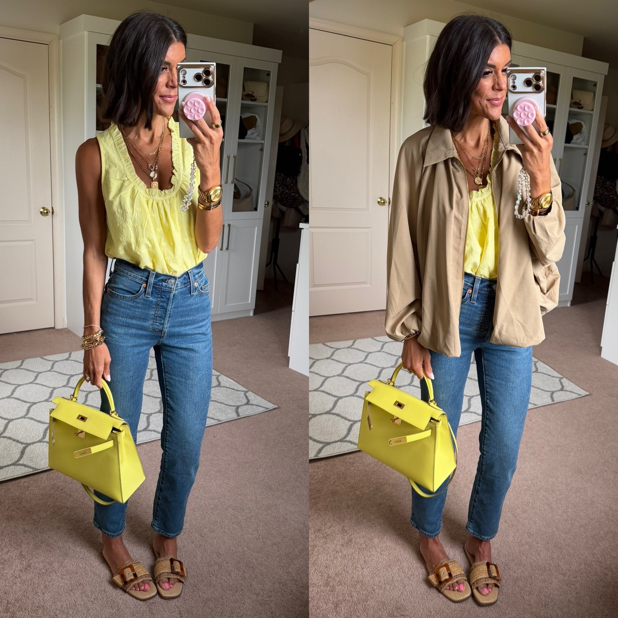 Today’s fit-size small in tank and jacket Sized up one to a 26 in Levi jeans 

#LTKSeasonal #LTKootd #LTKgrwm