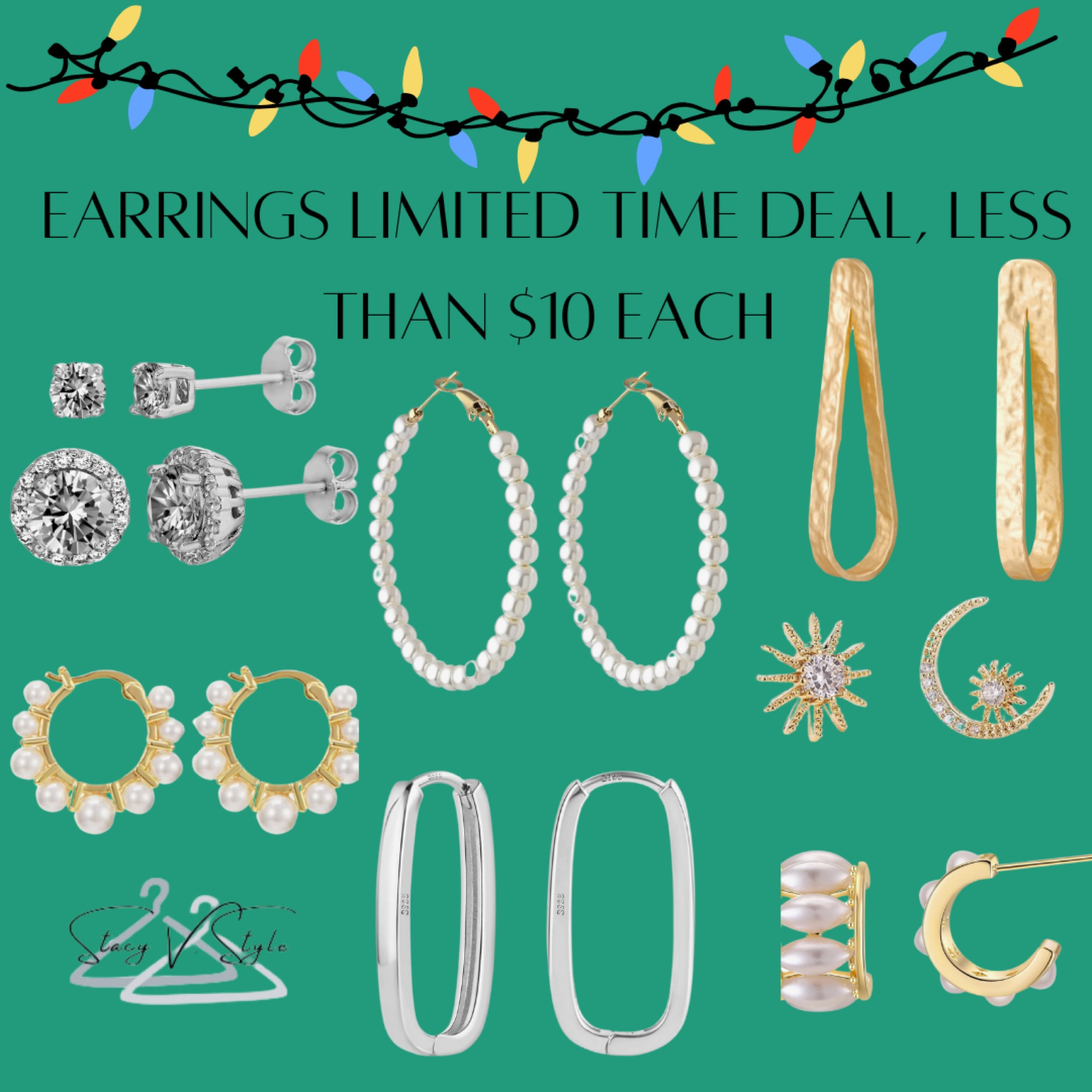 Amazon limited time deal, earrings less than $10 each. 

#LTKSaleAlert #LTKFindsUnder50 #LTKGiftGuide