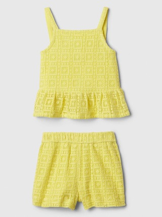 babyGap Lace Two-Piece Outfit Set | Gap Factory