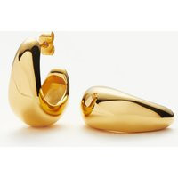 Dome Medium Hoop Earrings | 18ct Gold Plated | Missoma UK