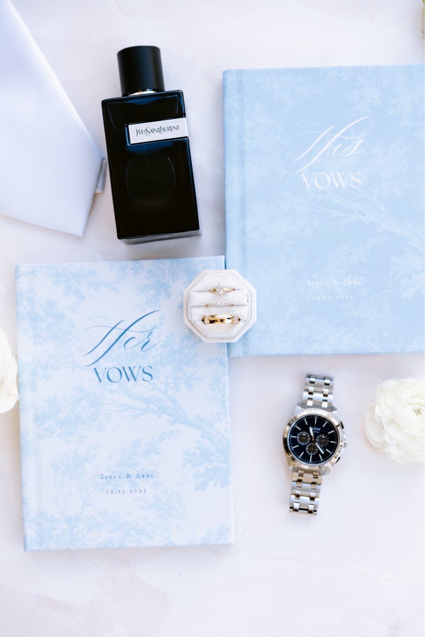 Blue & White French Toile His & Hers Wedding Vow Books

#LTKWedding