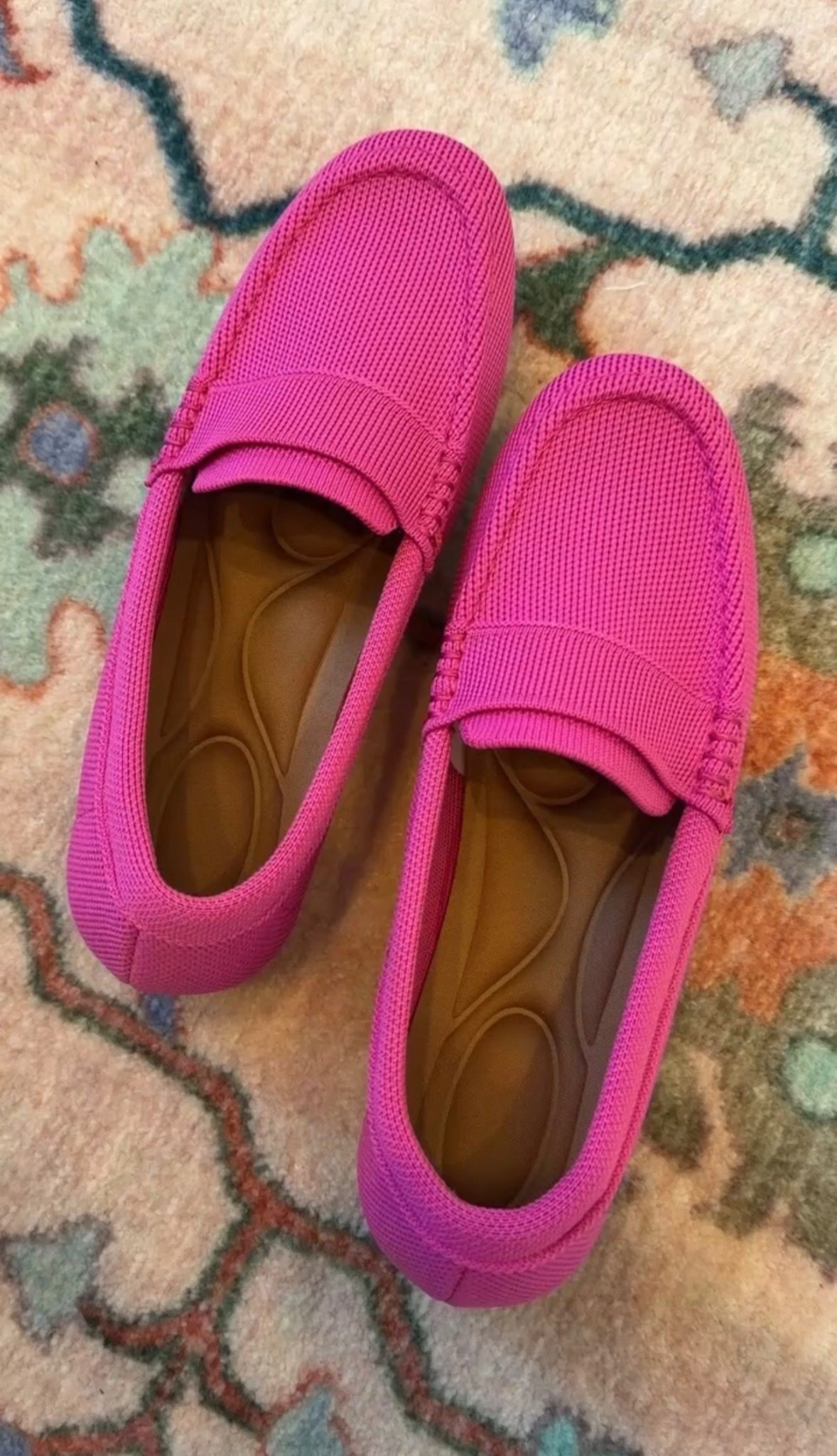 women’s shoes, hot pink loafers, valentines day shoes, colorful comfort shoes, trendy shoes, spring shoes, knitted loafers, chic style 

#LTKootd #LTKSeasonal