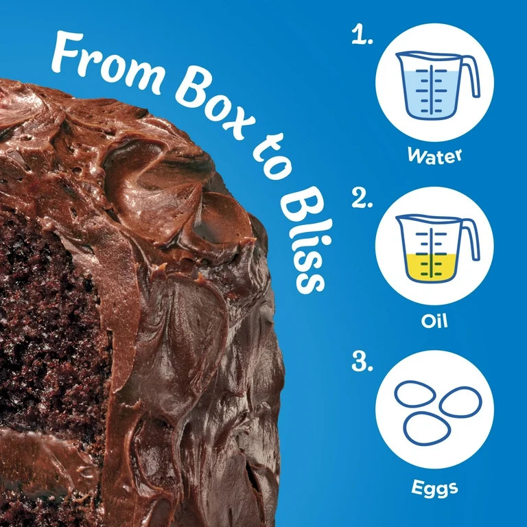 Pillsbury Moist Supreme Devil's Food Cake Mix, 15.25 oz Box | Walmart (US)