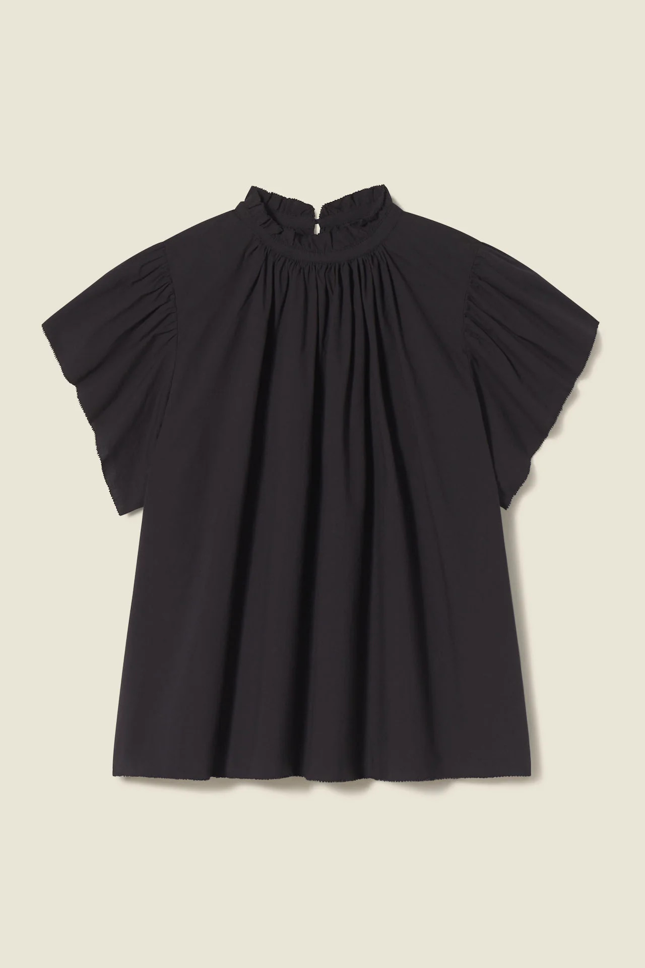 Carla Highneck Shirt Black | TROVATA