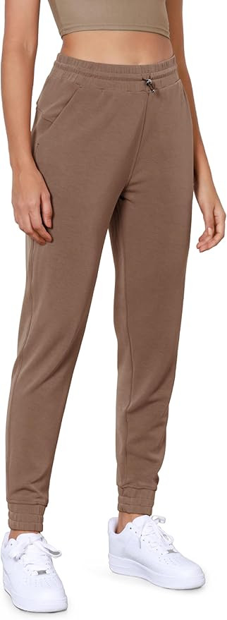 ODODOS Women's Modal Soft Jogger Pants with Pockets Adjustable Shockcord High Waist Sweatpants Ca... | Amazon (US)