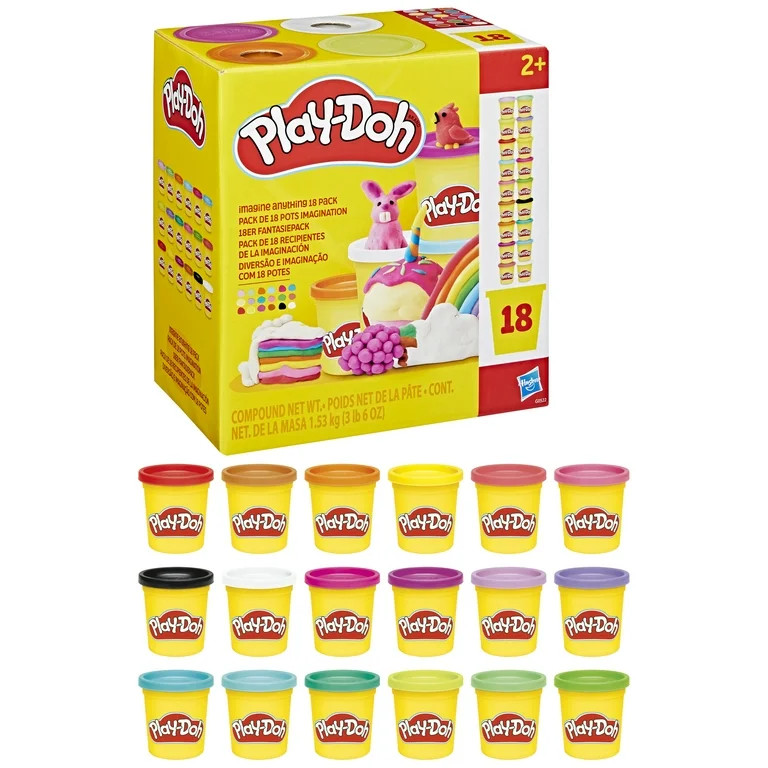 Play-Doh 18 Pack Imagine Anything Set, Easter Basket Stuffers, Arts & Crafts for Kids 2+ | Walmart (US)