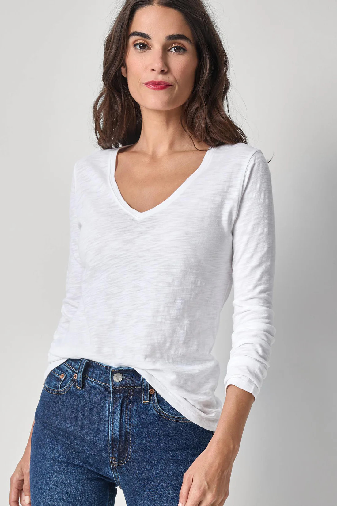 Long Sleeve V-Neck | Lilla P