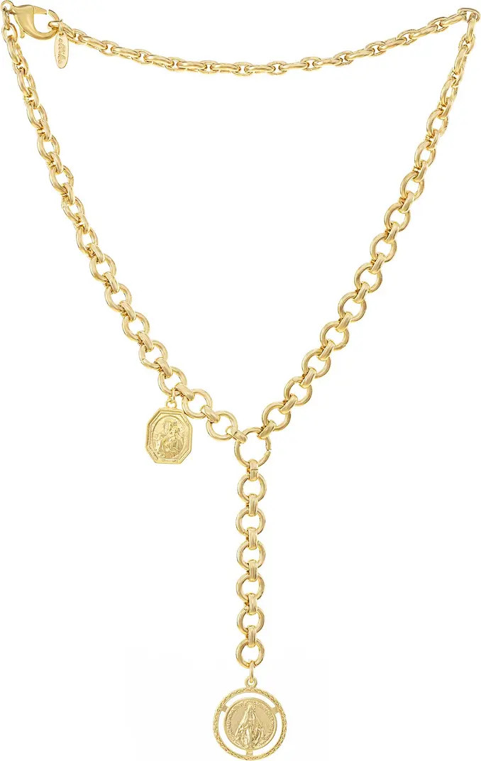 Ettika Medallion Lariat Necklace | Nordstrom | Nordstrom
