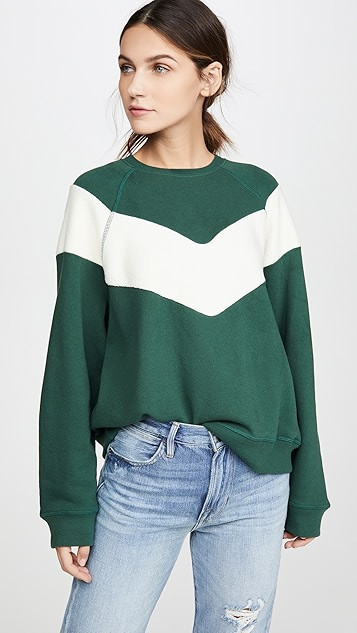 The Sherpa Chevron Sweatshirt | Shopbop