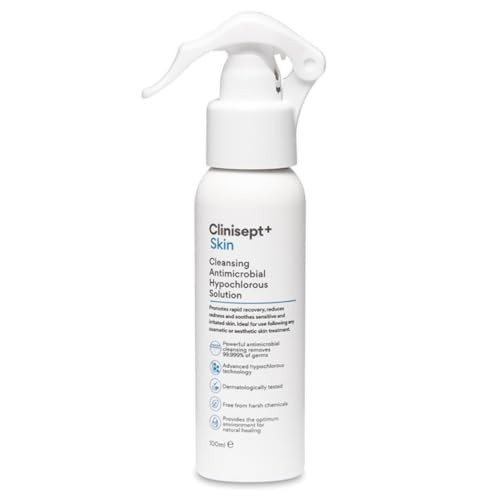Clinisept Skin Spray 100ml - High-Purity Hypochlorous Acid Spray - Professional Skin Cleanser for Post-Treatment Hygiene and Sensitive Skin Care - Alcohol-Free Body and Facial Skin Care Solution | Amazon (UK)