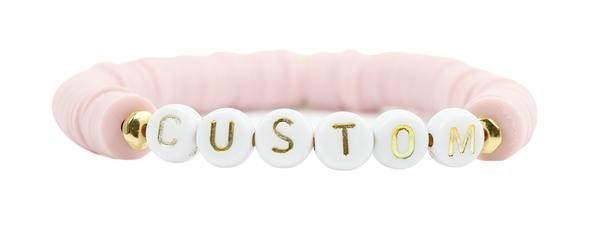 Custom Stretch Bracelet - Mauve Vinyl | Bourbon and Boweties