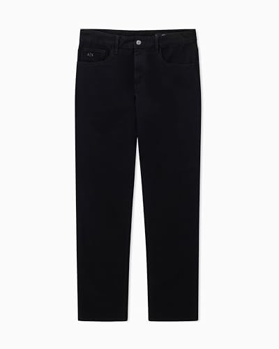 Armani Exchange Men's J13 Comfort Slim Denim Jeans, Black, 32W x 32L Long | Amazon (US)