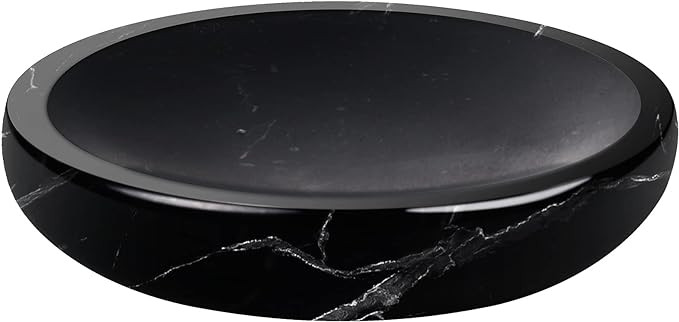 WORHE Soap Dish True Natural Marble, Soap Sponge Holder for Bathroom Tub Shower Kitchen Sink, Han... | Amazon (US)