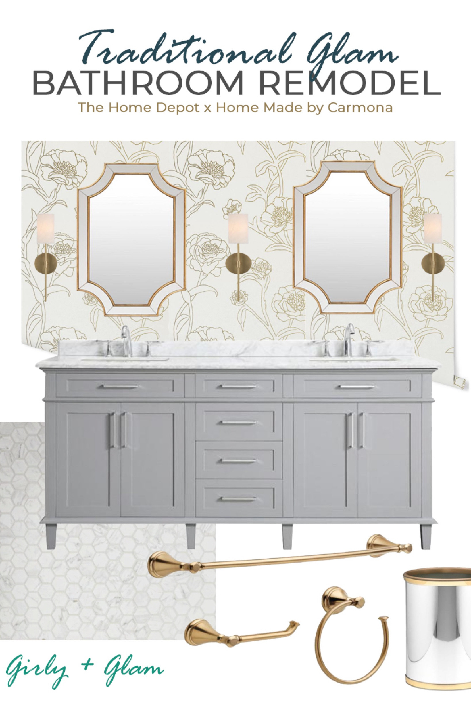 Traditional Glam Bathroom Style

#LTKHome