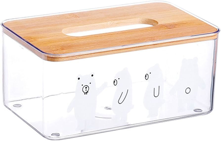 Tissue Box, Clear Tissue Dispenser Box Tissue Cover Holder Rectangle Napkin Organizer | Amazon (CA)